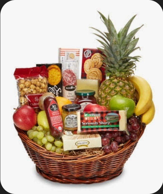 Fruit And Snack Gift Basket